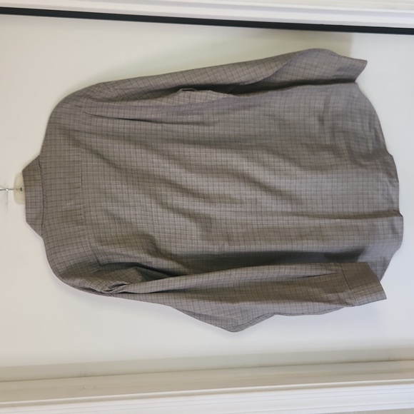 HART SCHAFFNER MARX Mens Tan/Cream Large Button Down - Picture 2 of 8